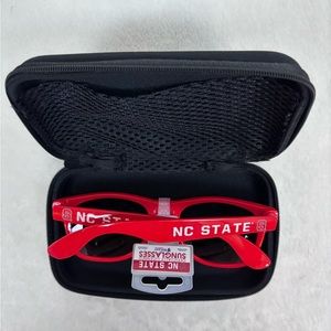 NORTH CAROLINA NC STATE WOLFPACK SUNGLASSES ADULT NCSU Red NEW Wayfarer Style